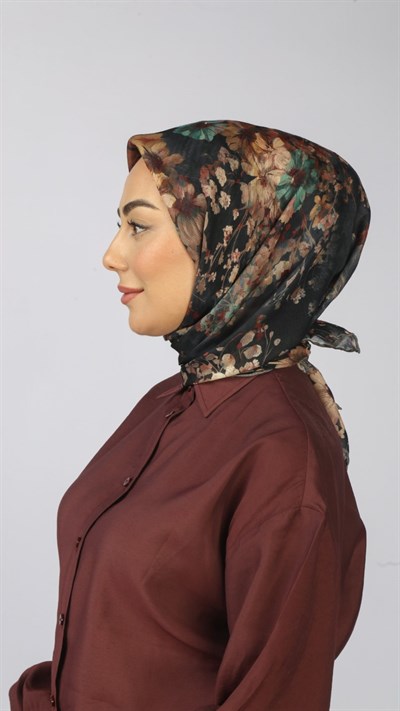 Locella Soft Pamuk Eşarp Siyah