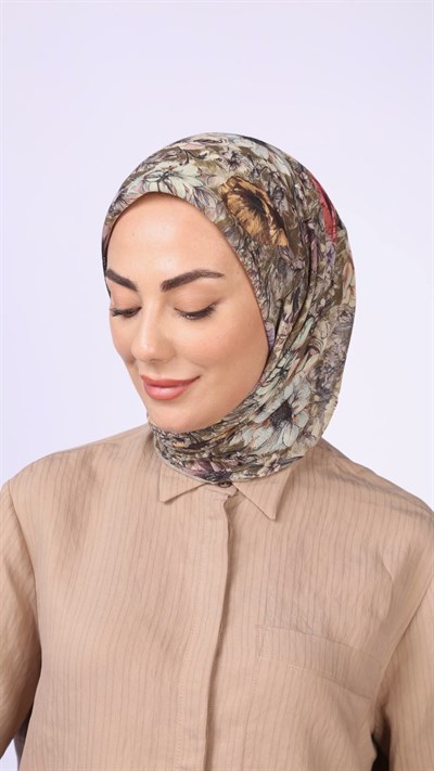 Locella Soft Pamuk Eşarp Yeşil
