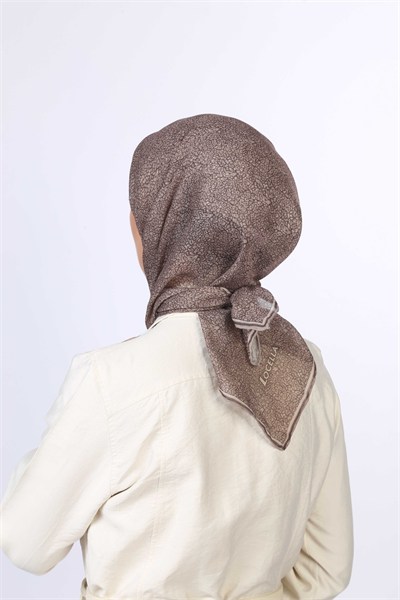 Locella Soft Pamuk Eşarp Kahverengi
