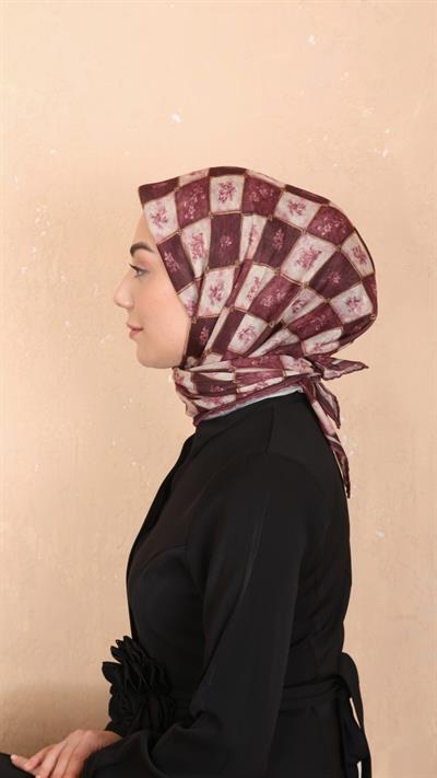 Locella Soft Pamuk Eşarp Vişne