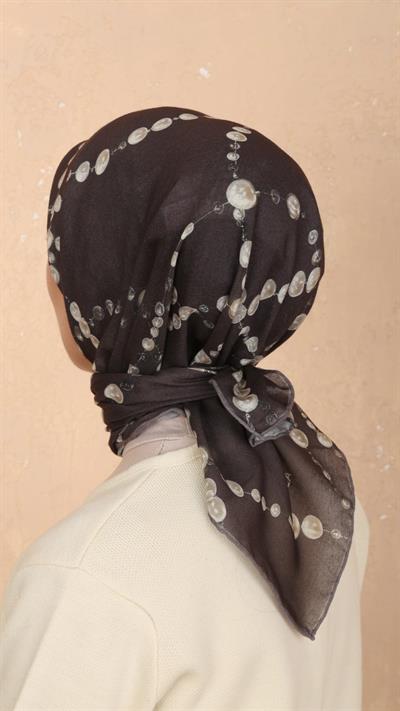Locella Soft Pamuk Eşarp Kahve