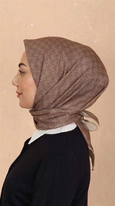 Locella Soft Pamuk Eşarp Karamel