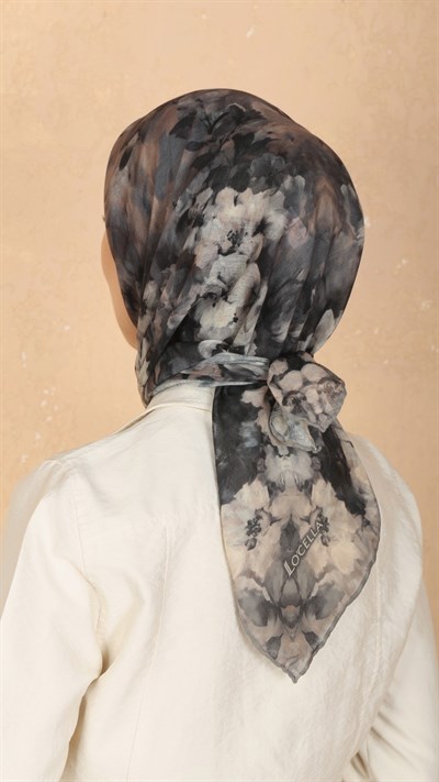 Locella Soft Pamuk Eşarp Siyah