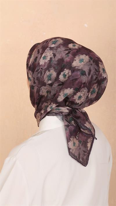 Locella Soft Pamuk Eşarp Mürdüm