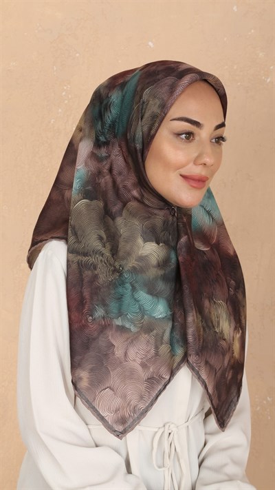 Locella Soft Pamuk Eşarp Kahve