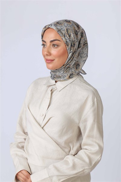 Locella Soft Pamuk Eşarp Gri