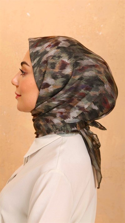 Locella Soft Pamuk Eşarp Yeşil