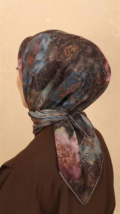 Locella Soft Pamuk Eşarp Kahve