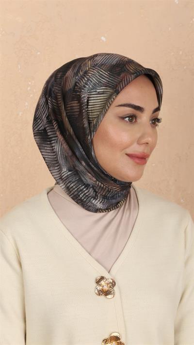 Locella Soft Pamuk Eşarp Haki-5