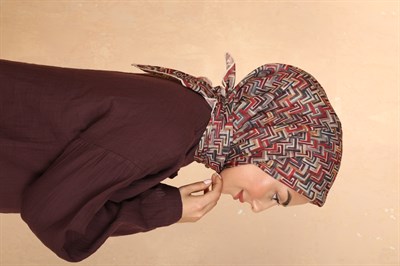Locella Soft Pamuk Eşarp Bordo