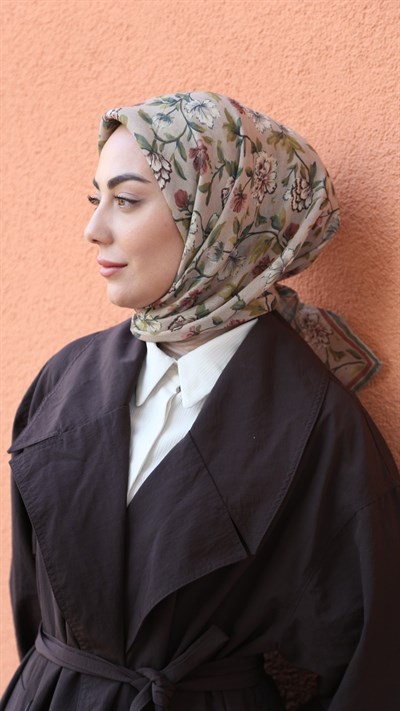 Locella Soft Pamuk Eşarp Bej