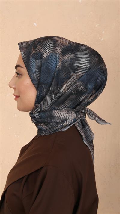 Locella Soft Pamuk Eşarp Gri-8