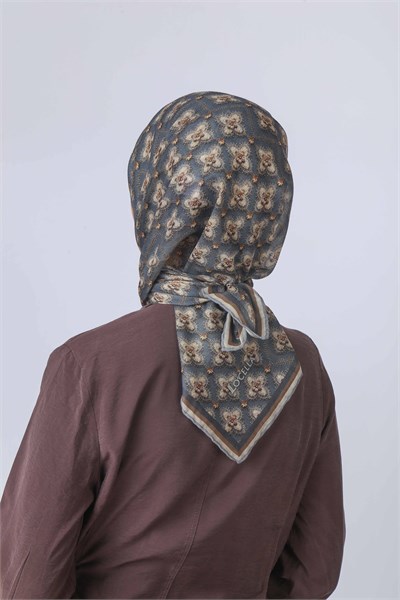 Locella Soft Pamuk Eşarp Gri