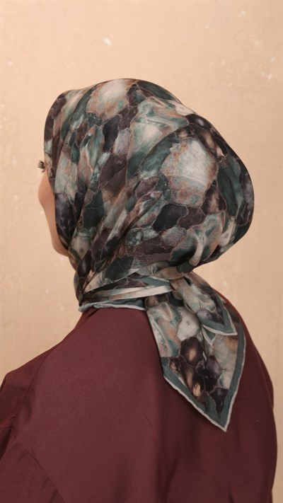 Locella Soft Pamuk Eşarp Yeşil