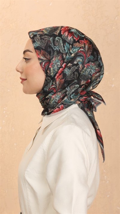 Locella Soft Pamuk Eşarp Siyah