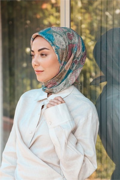 Locella Soft Pamuk Eşarp-Gri