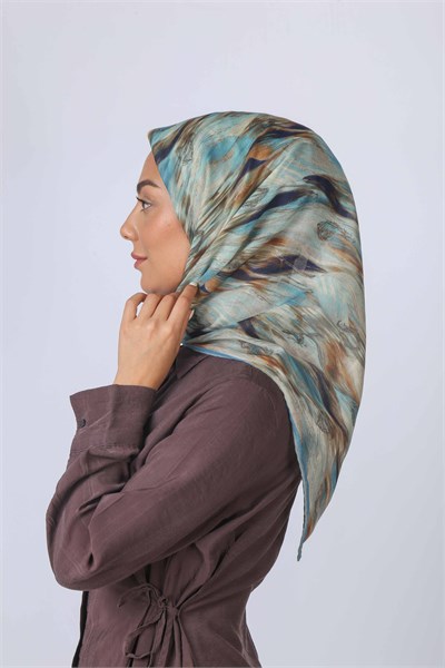 Locella Soft Pamuk Eşarp Açık Mavi
