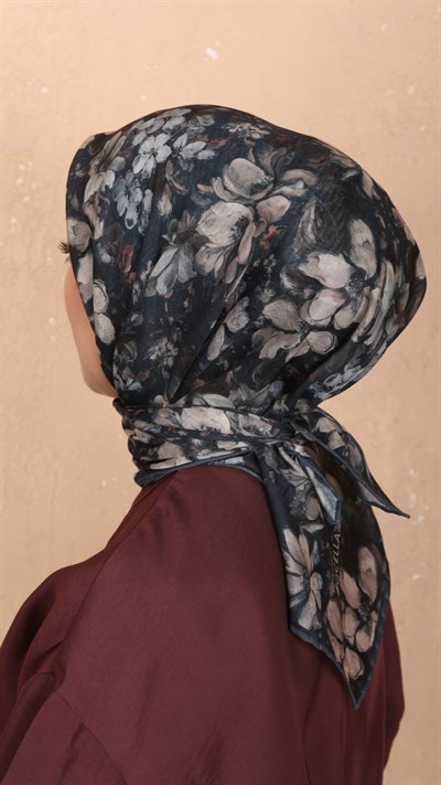 Locella Soft Pamuk Eşarp Koyu Petrol