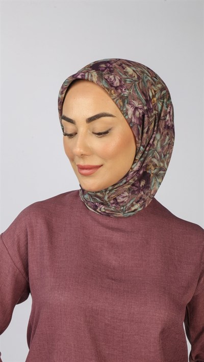 Locella Soft Pamuk Eşarp Mor