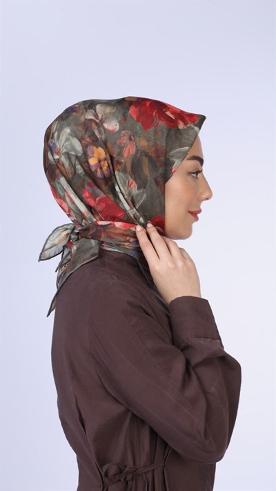 Locella Soft Pamuk Eşarp Haki
