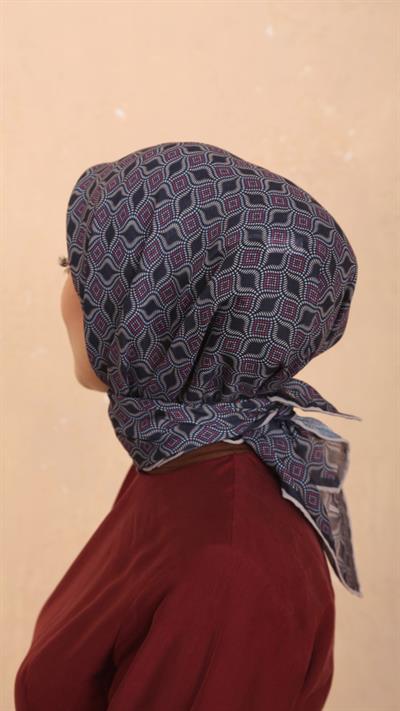 Locella Soft Pamuk Eşarp Lacivert