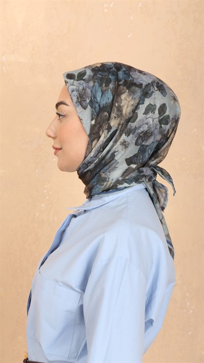 Locella Soft Pamuk Eşarp Açık Mavi