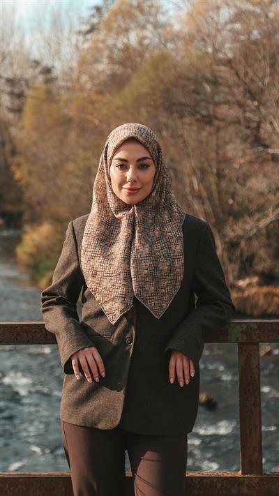 Locella Soft Pamuk Eşarp Camel