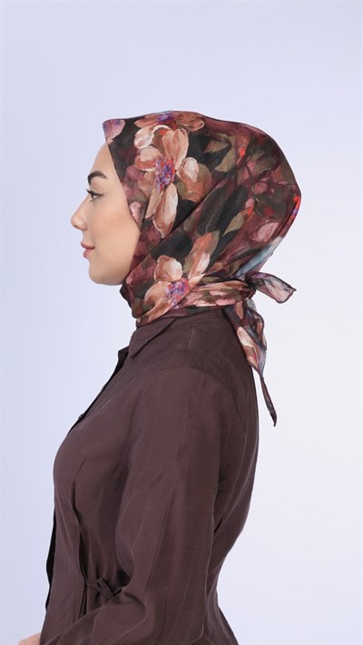 Locella Soft Pamuk Eşarp Mürdüm