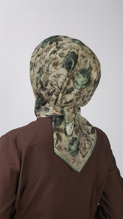 Locella Soft Pamuk Eşarp Koyu Bej