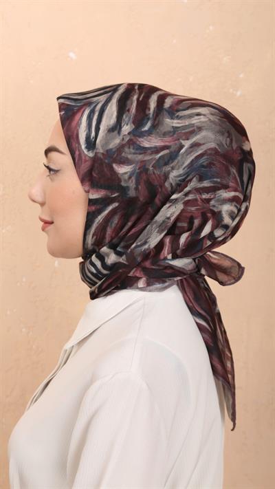 Locella Soft Pamuk Eşarp Bordo