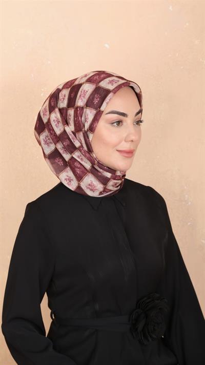 Locella Soft Pamuk Eşarp Vişne