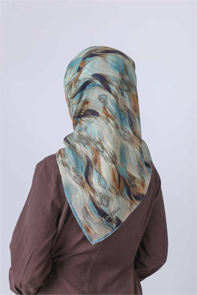 Locella Soft Pamuk Eşarp Açık Mavi