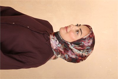 Locella Soft Pamuk Eşarp-Bordo
