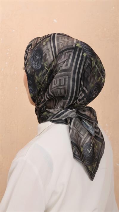 Locella Soft Pamuk Eşarp Siyah