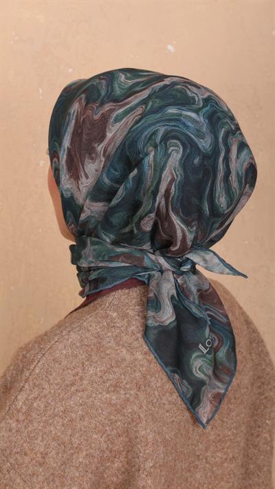 Locella Soft Pamuk Eşarp Zümrüt