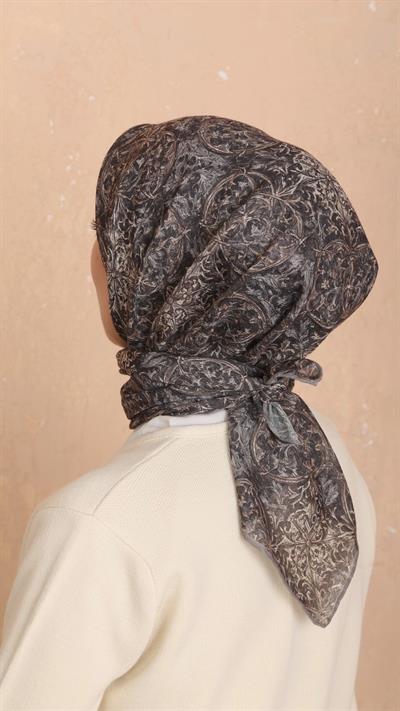 Locella Soft Pamuk Eşarp Küllü Kahve