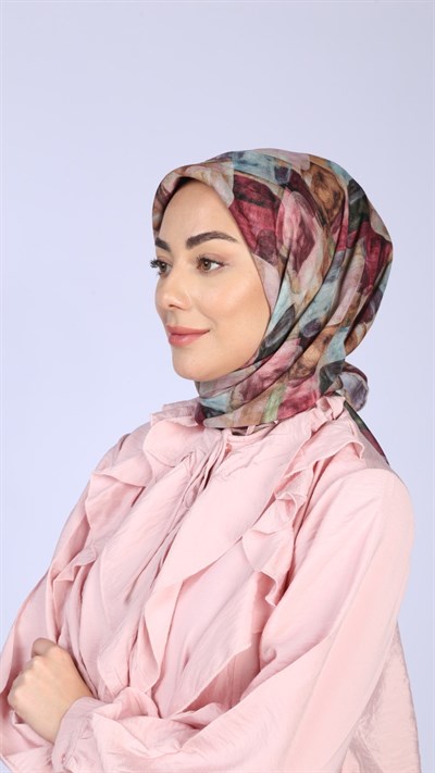 Locella Soft Pamuk Eşarp Mürdüm