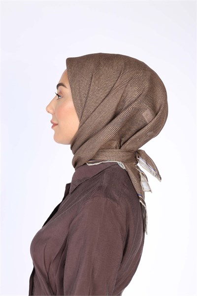Locella Soft Pamuk Eşarp Toprak