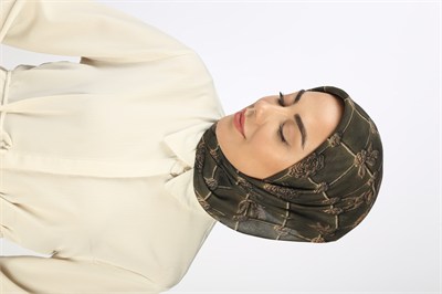 Locella Soft Pamuk Eşarp Haki Yeşili