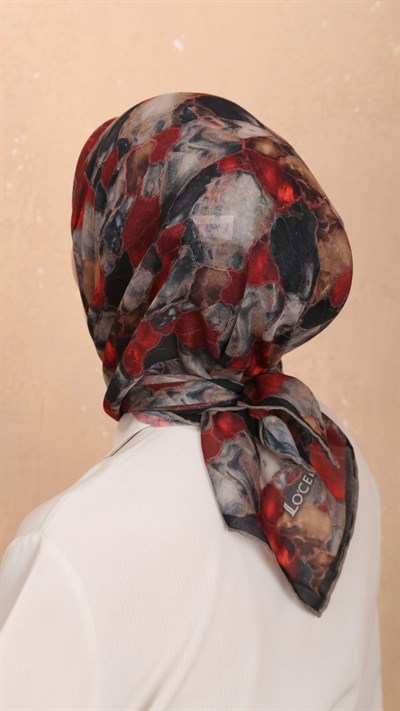 Locella Soft Pamuk Eşarp Kırmızı