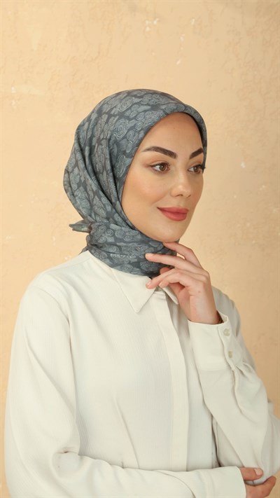 Locella Soft Pamuk Eşarp Gri