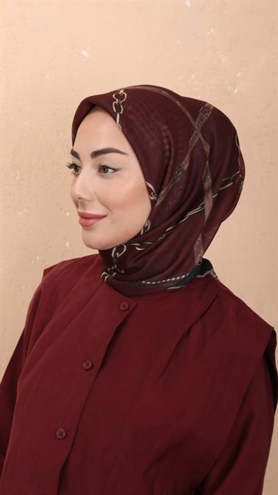 Locella Soft Pamuk Eşarp Bordo