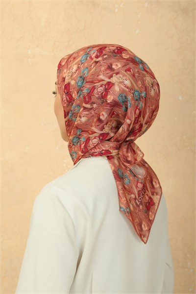 Locella Soft Pamuk Eşarp Pastel Turuncu