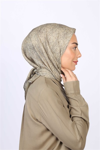 Locella Soft Pamuk Eşarp Yağ Yeşili
