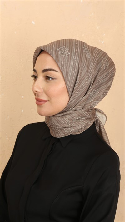 Locella Soft Pamuk Eşarp Cappucino