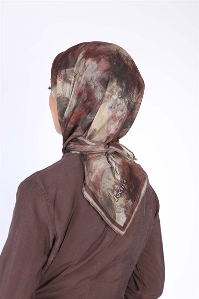 Locella Soft Pamuk Eşarp Bordo