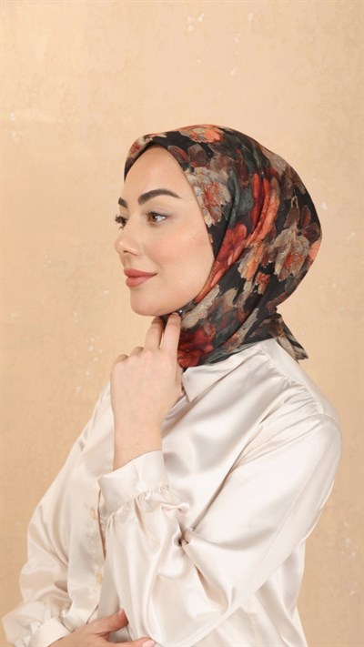 Locella Soft Pamuk Eşarp Siyah