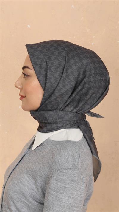 Locella Soft Pamuk Eşarp Füme