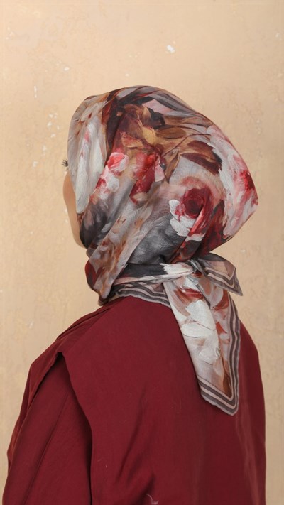 Locella Soft Pamuk Eşarp Tozlu Kahve