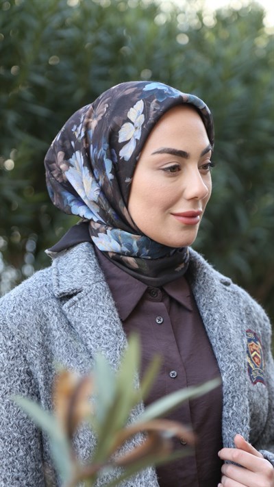 Locella Soft Pamuk Eşarp Kahve